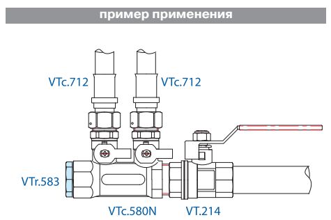 Пример применения пробки VTr.583
